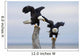 Two Bald Eagles Perched On Driftwood Near Homer Wall Mural