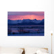 View Of Sunrise Over Mountains Across Kachemak Bay Near Homer Wall Mural