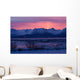 View Of Sunrise Over Mountains Across Kachemak Bay Near Homer Wall Mural