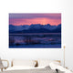 View Of Sunrise Over Mountains Across Kachemak Bay Near Homer Wall Mural