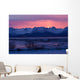 View Of Sunrise Over Mountains Across Kachemak Bay Near Homer Wall Mural