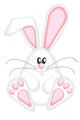 Cute Easter Bunny Wall Decal