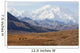 Three Caribou Run Thru The Tundra With Mt Mckinley Looming Wall Mural
