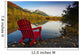 Red Adirondak Chair Along Lakeshore, Alaska Wall Mural