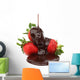 strawberry in chocolate Wall Decal