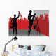 two painters Wall Mural