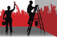 two painters Wall Mural