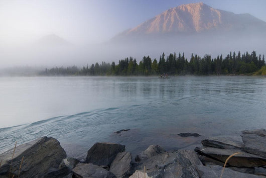 Drift Boat On The Outlet Of Kenai Lake Wall Mural