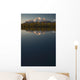 Scenic View Of Pioneer Peak Reflecting In Echo Lake At Sunset Wall Mural