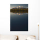 Scenic View Of Pioneer Peak Reflecting In Echo Lake At Sunset Wall Mural