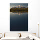 Scenic View Of Pioneer Peak Reflecting In Echo Lake At Sunset Wall Mural