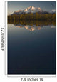 Scenic View Of Pioneer Peak Reflecting In Echo Lake At Sunset Wall Mural