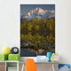 Scenic View Of Pioneer Peak Reflecting In Echo Lake At Sunset Wall Mural