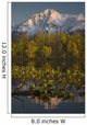 Scenic View Of Pioneer Peak Reflecting In Echo Lake At Sunset Wall Mural