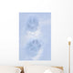Close Up Of Dog Paw Tracks On Snow Winter Alaska Sc Wall Mural