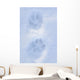 Close Up Of Dog Paw Tracks On Snow Winter Alaska Sc Wall Mural