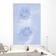 Close Up Of Dog Paw Tracks On Snow Winter Alaska Sc Wall Mural