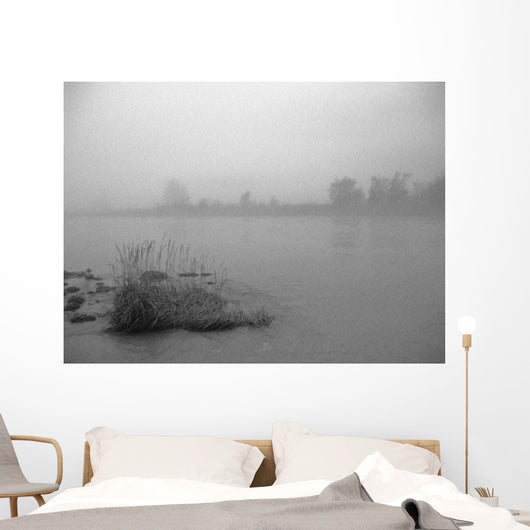Fog Over Taiya River Near Dyea Alaska Se Summer B&W Wall Mural