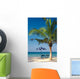 palm chairs & umbrella Wall Mural