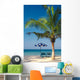 palm chairs & umbrella Wall Mural