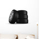 Four Tires Close-up Wall Decal