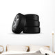 Four Tires Close-up Wall Decal