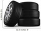 Four Tires Close-up Wall Decal