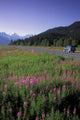Autombiles On Seward Highway In Kenai Mtns Kp Ak Summer Wall Mural