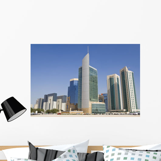 Doha Financial District Skyline, Qatar Wall Mural