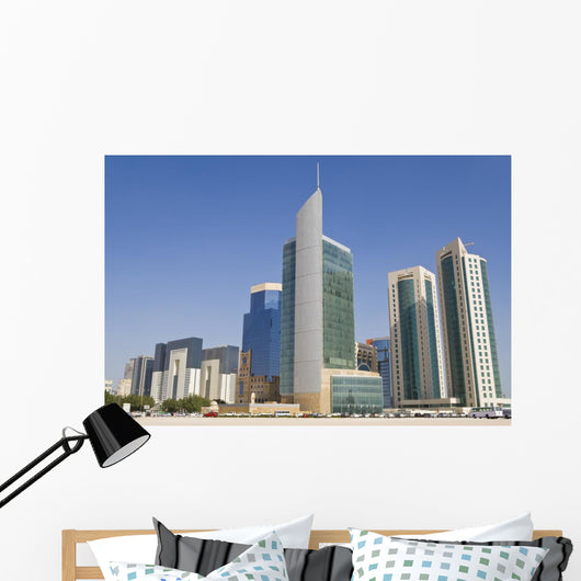 Doha Financial District Skyline, Qatar Wall Mural