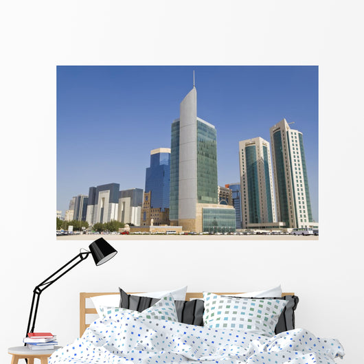 Doha Financial District Skyline, Qatar Wall Mural
