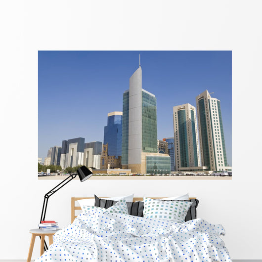 Doha Financial District Skyline, Qatar Wall Mural