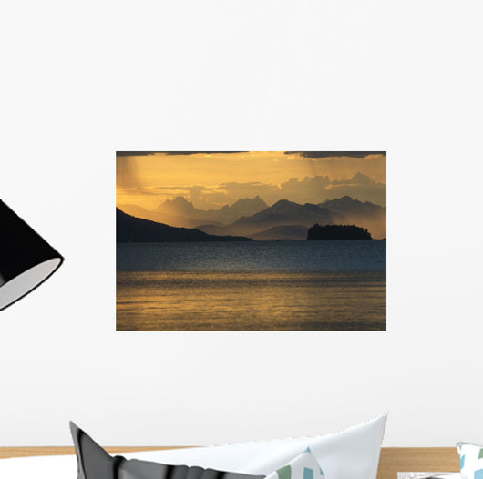 Sunset @ Chilkat Range & Favorite Channel Se Alaska Summer Wall Mural
