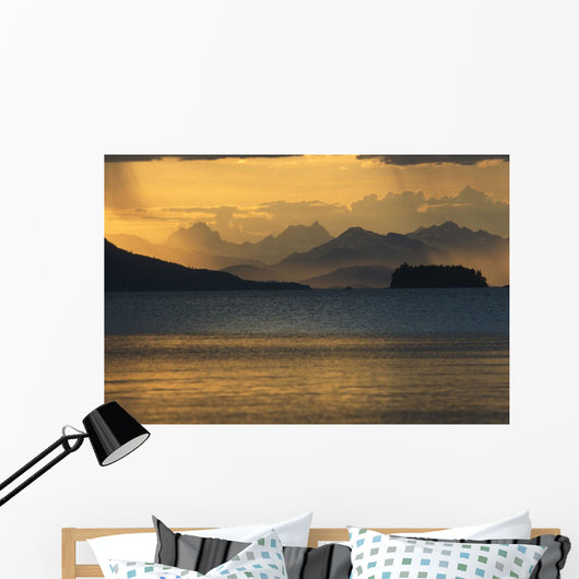 Sunset @ Chilkat Range & Favorite Channel Se Alaska Summer Wall Mural