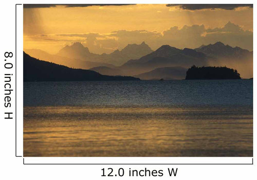 Sunset @ Chilkat Range & Favorite Channel Se Alaska Summer Wall Mural