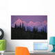 Alpenglow On Mt Brooks & Ak Range Denali Np Ak In Summer Wall Mural