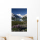 Mountain Reflecting In Portage Lake W/Lupine Sc Ak Wall Mural