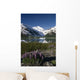 Mountain Reflecting In Portage Lake W/Lupine Sc Ak Wall Mural