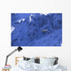 Small Plane Flying Above Chugach Mts Southcentral Ak/Nspring Wall Mural