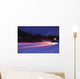 Car On Icy Road Evening Winter Southcentral Ak Wall Mural