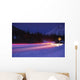 Car On Icy Road Evening Winter Southcentral Ak Wall Mural