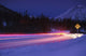 Car On Icy Road Evening Winter Southcentral Ak Wall Mural