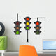 Cartoon Traffic Light Different Wall Decal