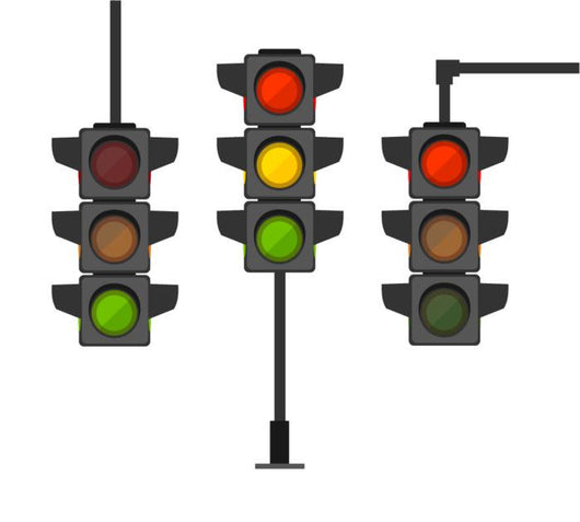 Cartoon Traffic Light Different Wall Decal