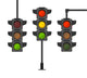 Cartoon Traffic Light Different Wall Decal