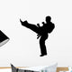 MARTIAL ARTS High Kickvector Wall Decal