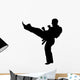 MARTIAL ARTS High Kickvector Wall Decal