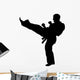 MARTIAL ARTS High Kickvector Wall Decal