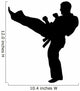 MARTIAL ARTS High Kickvector Wall Decal