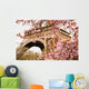 Bloomy Cherry Tree and the Eiffel Tower Wall Mural